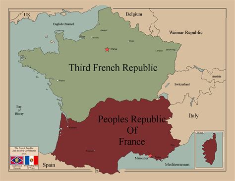 The French Republic And Its Rival Government 1931 Imaginarymaps