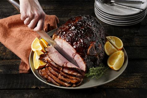 Honey Brown Sugar Glazed Ham Traeger