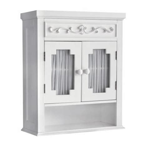Elegant Home Fashions Wooden Bathroom Wall Storage Cabinet Space Saver