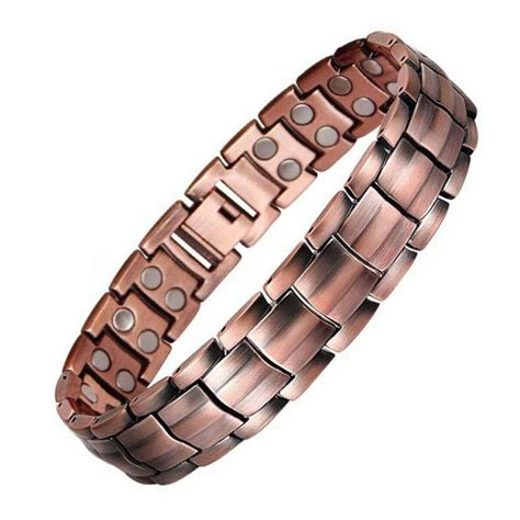 Pure Solid Copper Arthritis Magnetic Germanium Bracelet Men Women Us