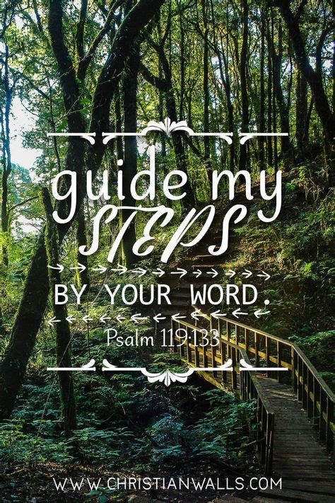 Psalm 119133 Guide My Steps By Your Word Bible Verse Canvas Wall Art