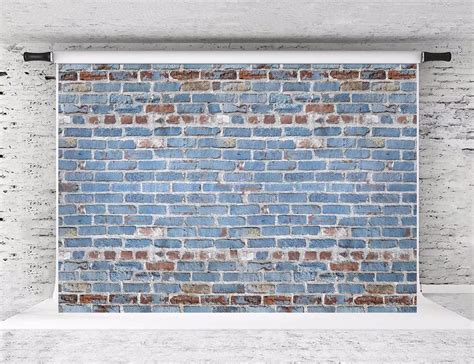Buy Kate 7x5ft Blue Brick Wall Backdrop For Photography Microfiber