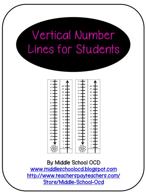 Middle School Ocd Vertical Number Lines