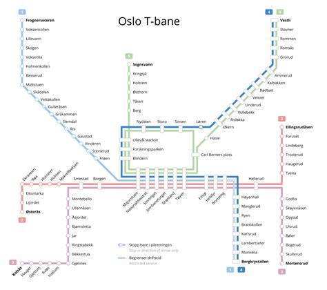 Oslo Metro Metro Maps Lines Routes Schedules