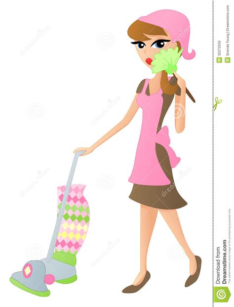 Cleaning Lady Housekeeper And Cleaning Lady