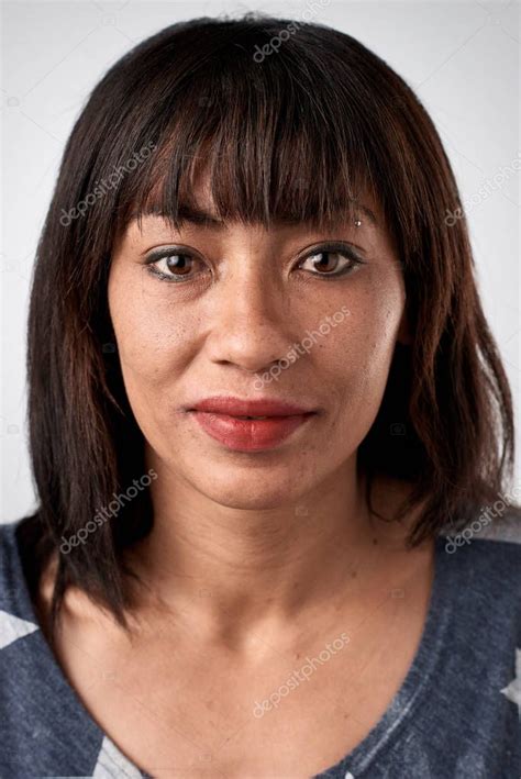 Mixed Race Woman Face Stock Photo By ©daxiaoproductions 129306216