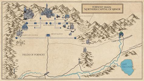 Fornost Erain Northern Capital Of Arnor Map For A Hybrid Merpaime
