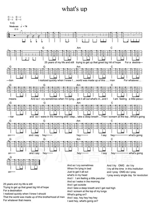 魔法城堡尤克里里谱子,简单C调指弹曲谱,TFBOYS歌曲,高清六线乐谱 - 尤克里里谱 - 中国曲谱网