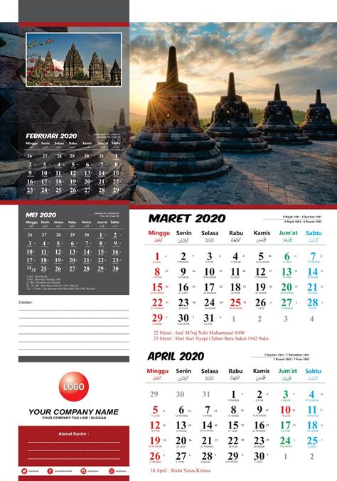Desain Kalender Dinding 2020 Dengan Coreldraw