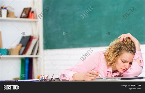 Tired Tutor Fall Image And Photo Free Trial Bigstock