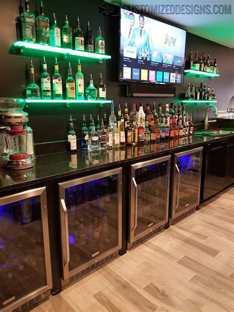 Led Back Bar Shelving Bar And Nightclub Products And Ideas
