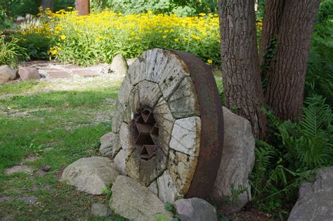 Here Sits The Old Grist Mill Stone At Rawsons King Mill Park Photo