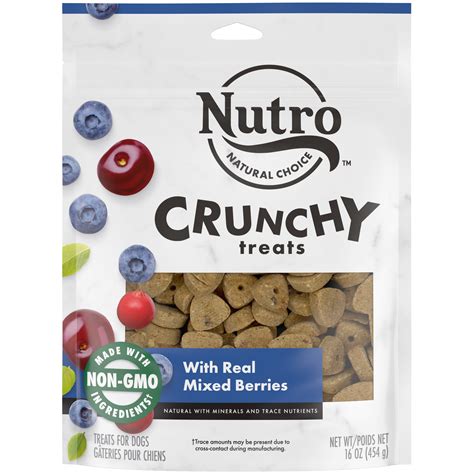 Nutro Small Crunchy Natural Dog Treats With Real Mixed Berries 16 Oz