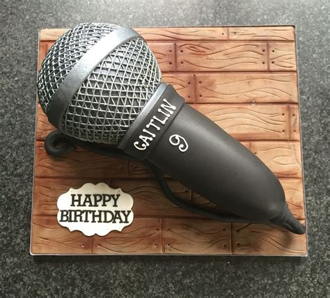 Microphone Cake Microphone Cake Celebration Cakes Novelty Cakes