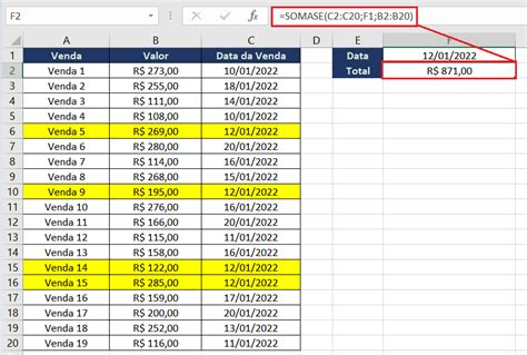 SOMASE Com Data No Excel Passo A Passo Excel Easy