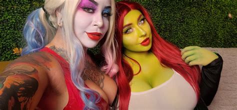 sweethoney ️ on twitter rt midnaash got to cosplay girlfriends harley quinn and poison ivy