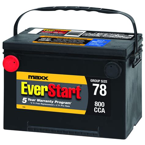 Everstart Maxx Lead Acid Automotive Battery Group 78n
