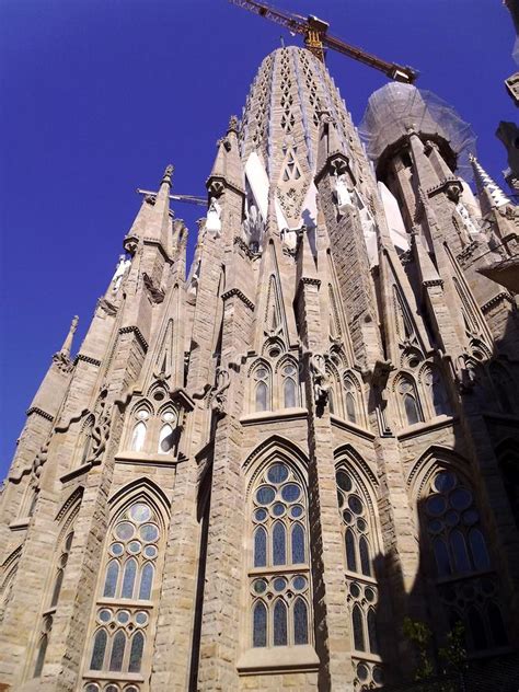 Expiatory Temple Of The Sagrada Familia Barcelona Catalonia Spain