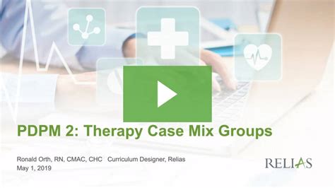 Pdpm Webinar Series Part 2 Therapy Case Mix Groups