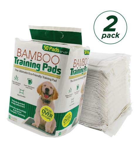 Bamboo Dog Training Pads By The Green Pet Shop Super Absorbent Pads