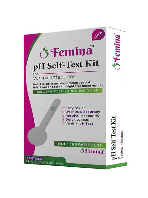 Femina Self Test Vaginal Ph Kit Velobiotics