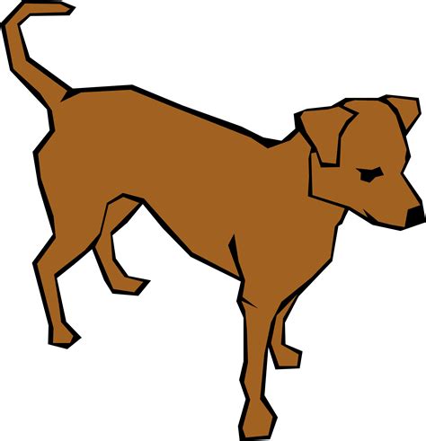 Clipart Dog Simple Drawing