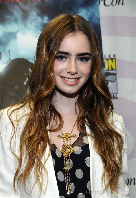 Lily Collins Blonde Wavy Hair