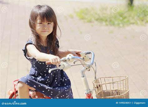 japanese girl riding on the bicycle stock image image of woman training 149024051