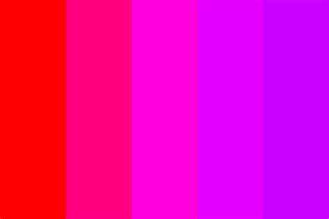 Bright Red To Purple Color Palette