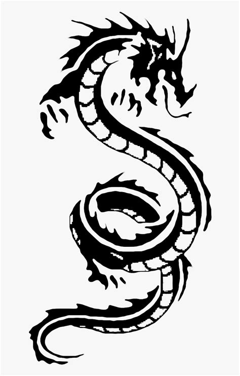 Chinese Dragon White Dragon Clip Art Simple Japanese Dragon Drawing