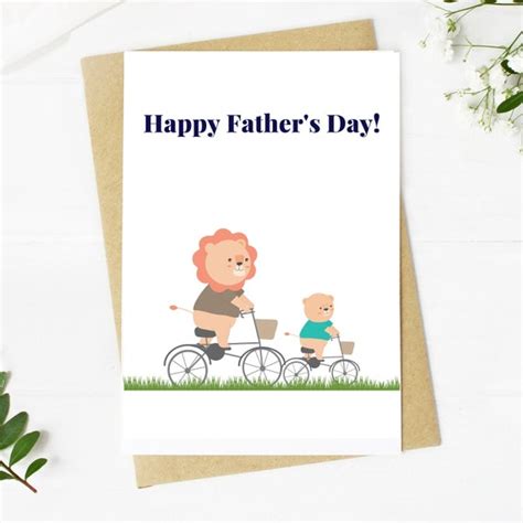 Printable Fathers Day Card Printable Card Instant Digital Etsy Uk