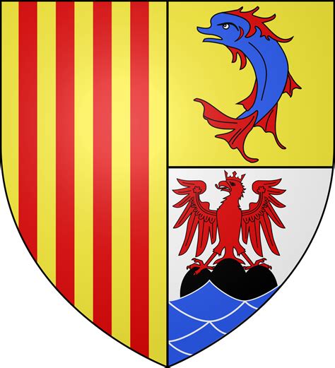 Coat of arms of the French region ProvenceAlpesCôte d'Azur  Coat of