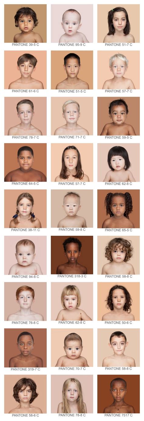 The Human Pantone Project In 2020 Skin Color Body Photography Face