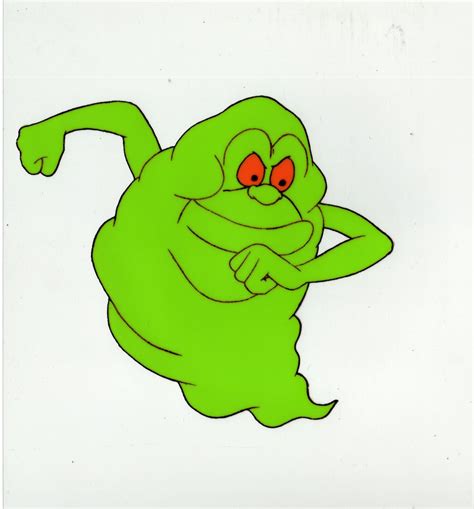 Real Ghostbusters Slimer Animation Cel Ghostbusters Slimer The