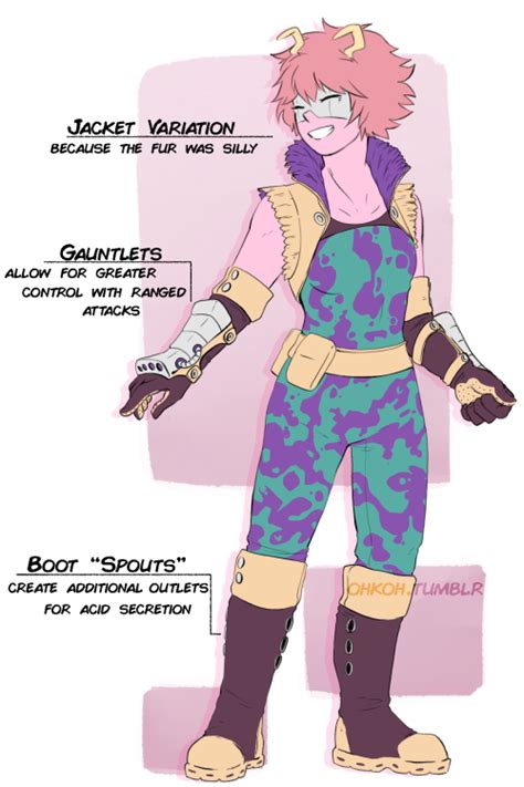 Mina Ashido Hero Costume Redesign Pic Humdinger