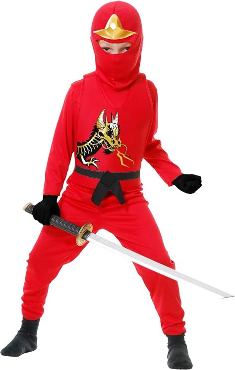 Best Charades Golden Ninja Costume Small Make Life Easy