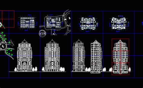 Residential High Rise Building Dwg Block For Autocad Designs Cad