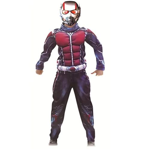 Deluxe Ant Man Muscle Costume Boys Marvel New Superhero Cosplay