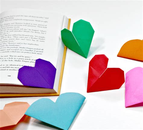 Heart Bookmarks Even Origami Beginners Can Make Artofit