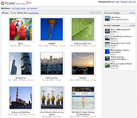 Picasa Web Albums Features Tech Journey