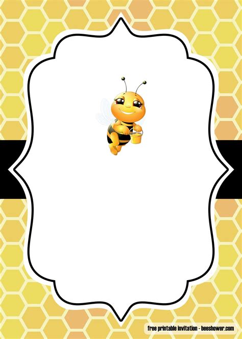 Download Free Bee Baby Shower Invitations Templates Beeshower