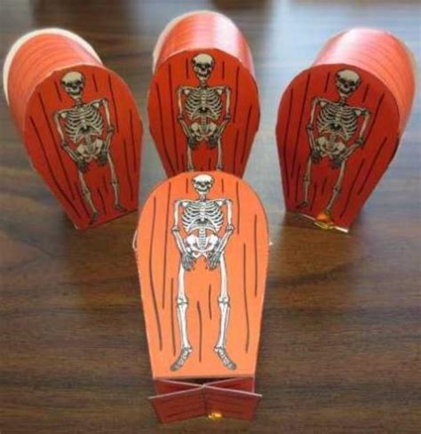 Papermau Halloween Special Skeleton Candy Coffin Vintage Papercraft