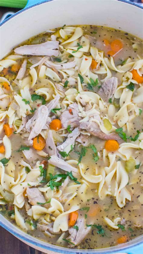 Cover and simmer until chicken is cooked through, 35 to 40 minutes. Homemade Chicken Noodle Soup VIDEO - Sweet and Savory Meals