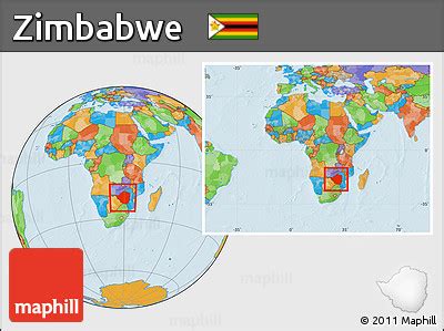 It is the largest of more than 150 major stone ruins found in zimbabwe and mozambique. Free Political Location Map of Zimbabwe, within the entire continent