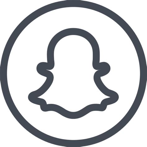 Image Circle Snapchat Icon Png Transparent Circle Snapchat Logo 267850