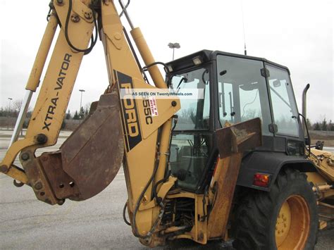 Ford 555c 4x4 Backhoe Extendahoe 4 In1 Bucket Forks