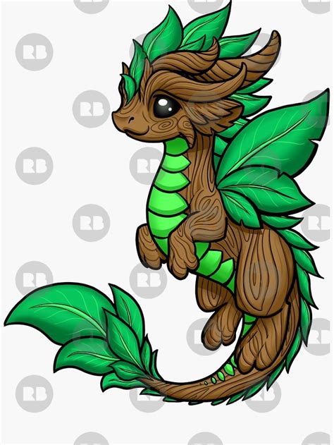 Earth Dragon Sticker By Bgolins Redbubble In 2020 Baby Dragons