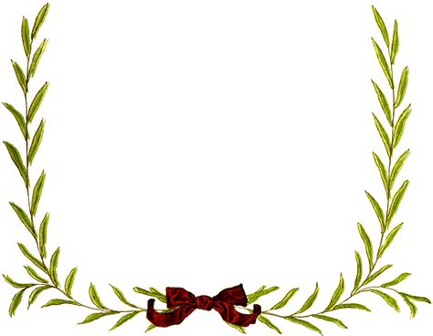 Simple Christmas Wreath Frame Images The Graphics Fairy
