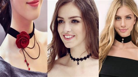 Stylish Black Choker Necklaces Designs For Girls Bohmeain Black Choker Necklace Youtube