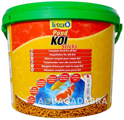 Koi require a different food blend than other fish, which is why you might want to consider this brand. TETRA POND KOI FISH FOOD STICKS 1500g 10L BUCKET FLOATING ...